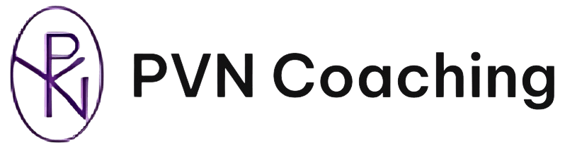 PVN Coaching logo with stylized initials