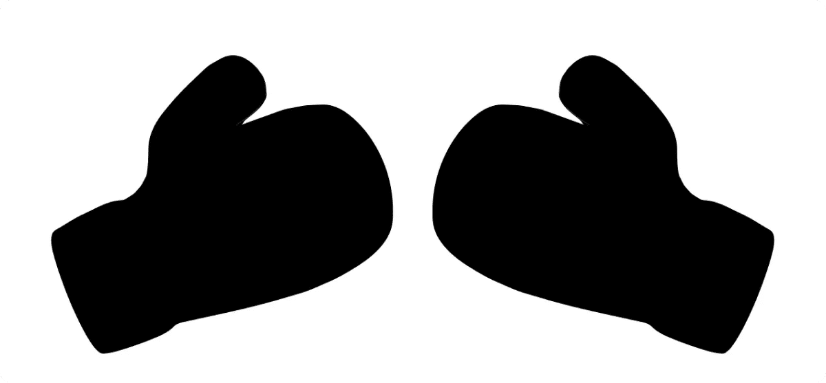 Simple illustration of boxing gloves